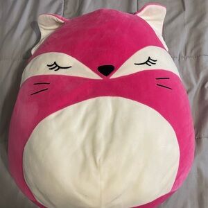 Pink Fox Squishmallow Large Size - very good condition